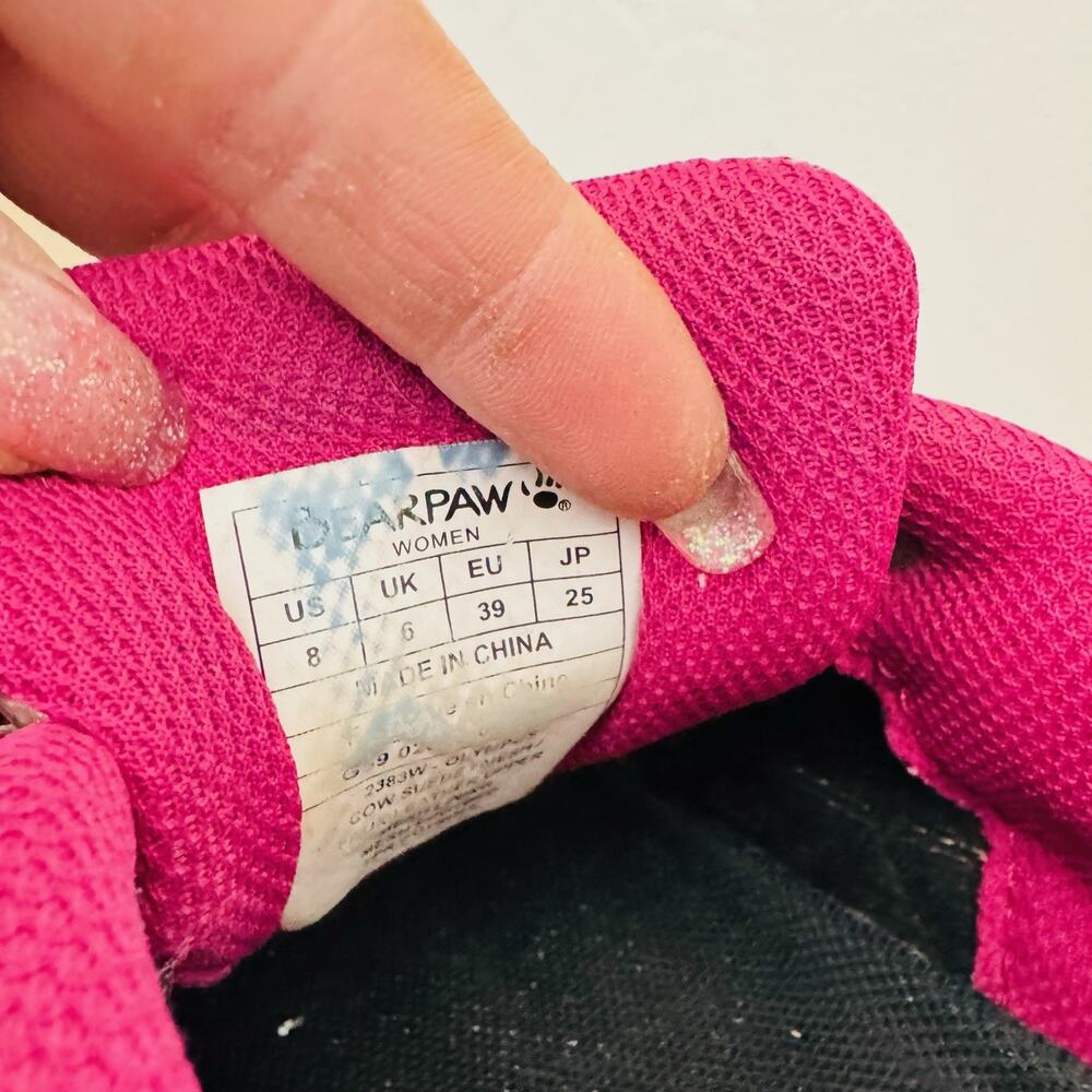 Bearpaw Women's Olympus Hiker shoes Gray And Pink Size 8 - Picture 10 of 11
